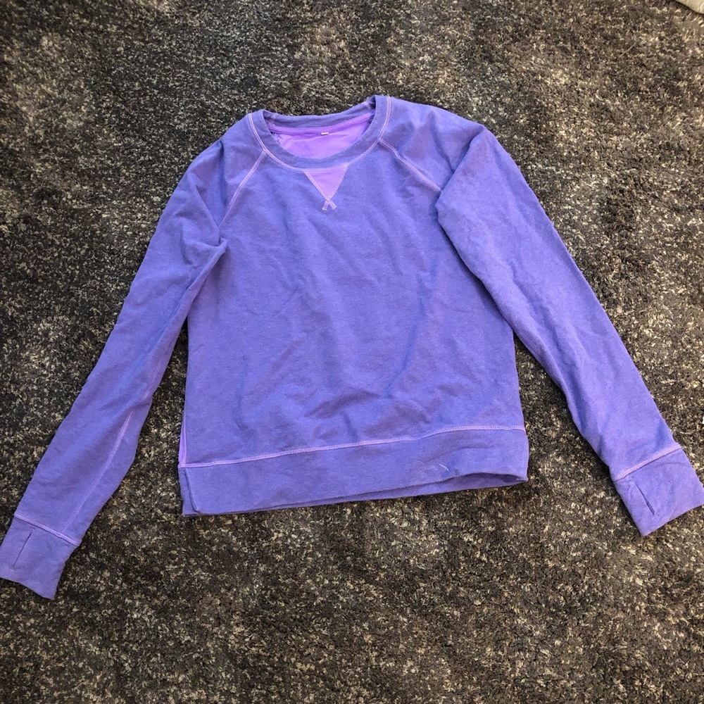 Purple Lululemon athletic long sleeve
